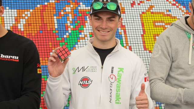 Superbike Aragon, i piloti alle prese con i cubo di Rubik