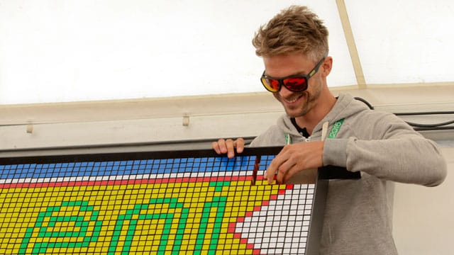 Superbike Aragon, i piloti alle prese con i cubo di Rubik