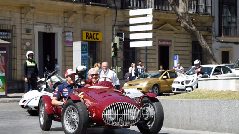 JerezGP, Marquez, Nieto e Bastianini alla sfilata storica