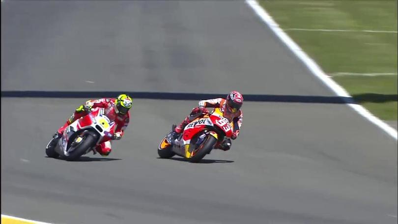 Marquez in quinta fila