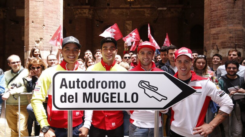 Ducati in pista a Siena