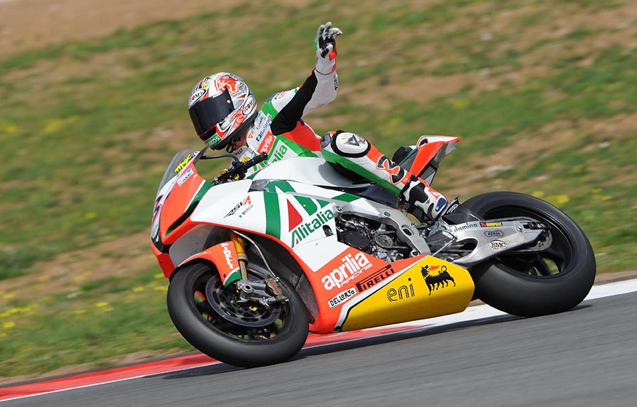 SBK Portimao, nel 2010 la prima doppietta di Biaggi