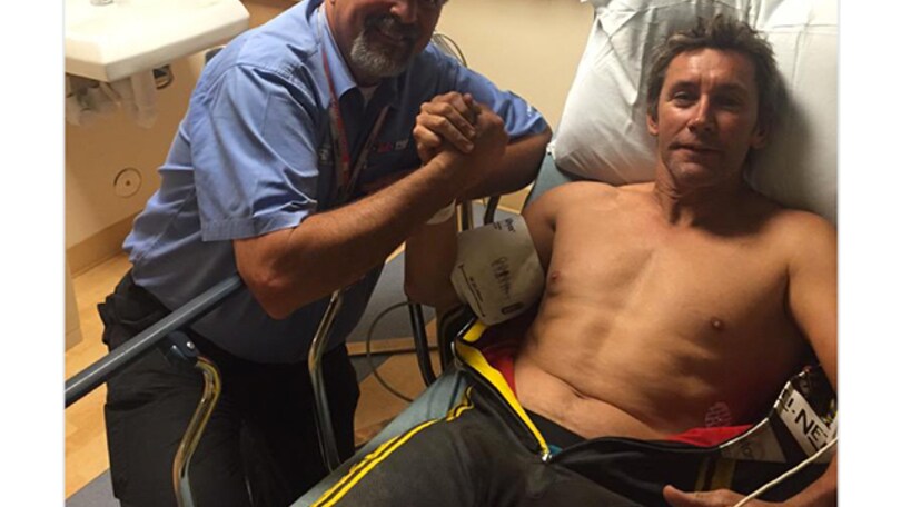 Troy Bayliss: caviglia rotta