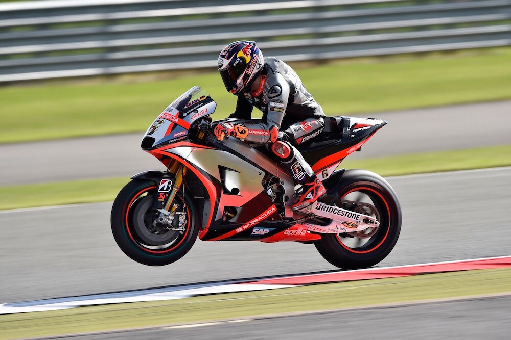 Bradl prova un nuovo forcellone