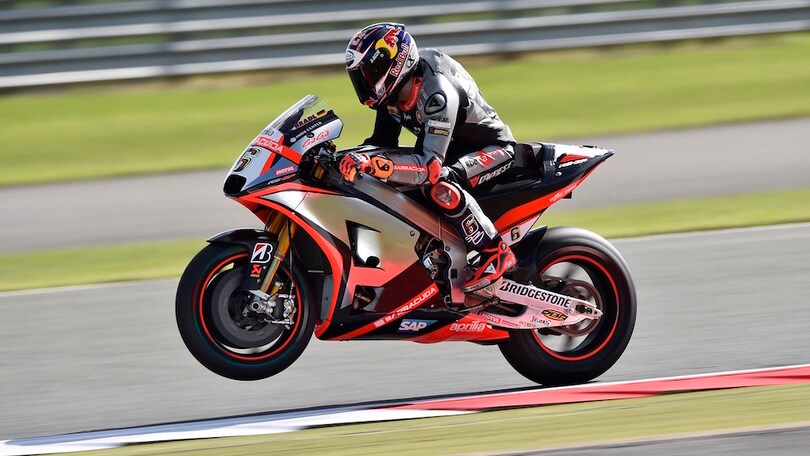 Bradl prova un nuovo forcellone