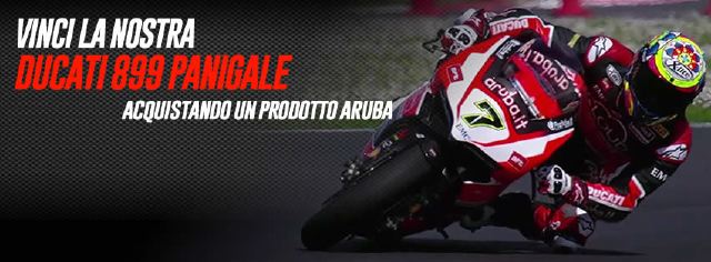 Aruba mette in palio una Ducati 899 Panigale