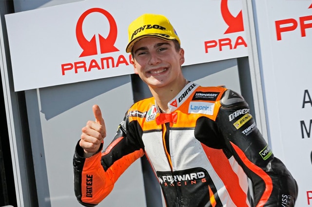 Moto2: Baldassarri sul podio
