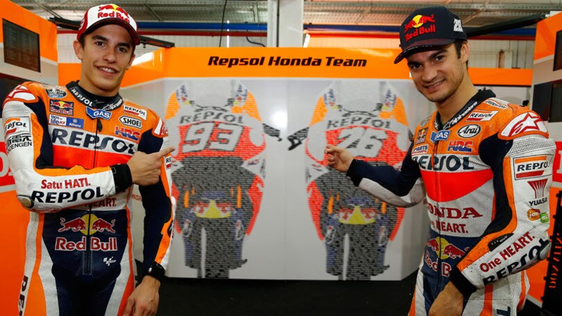 Marquez e Pedrosa inseguono Lorenzo