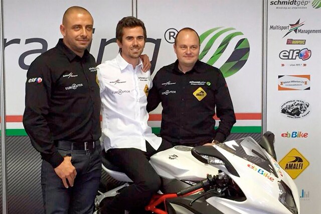 Nico Terol sulla MV Agusta in Supersport