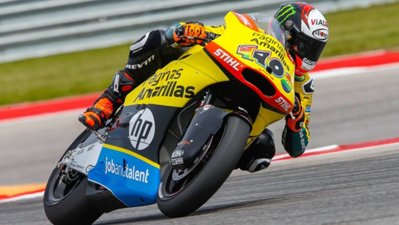 Moto2 Austin, QP: pole di Rins, paura per Vazquez