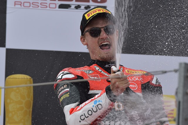 Davies: “La gomma davanti era finita”