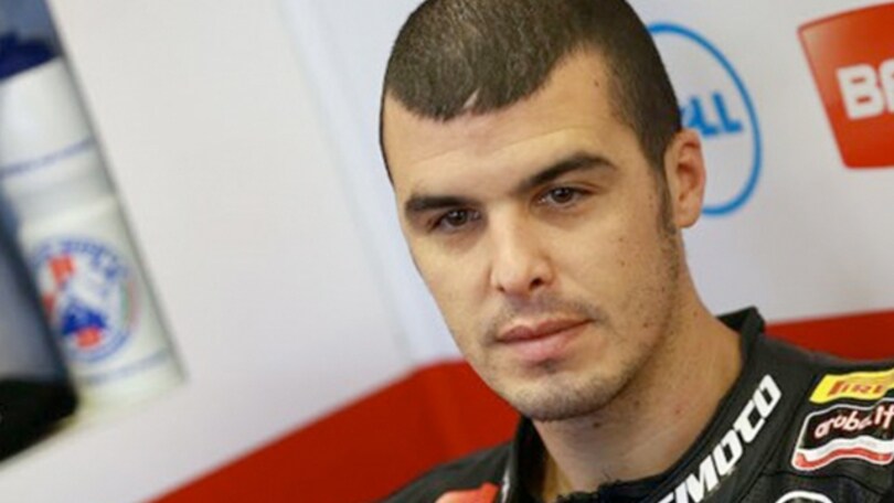 Luca Scassa sulla moto di Menghi