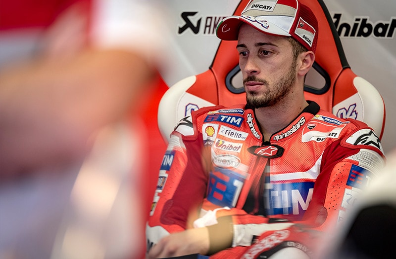 Mugello, Dovizioso: "Calo di forza all'avambraccio"