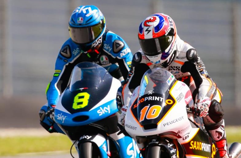La Moto3 prova al Mugello
