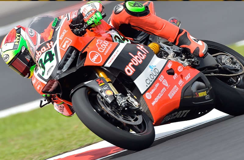 SBK, Misano: Test positivi per Giugliano e Davies