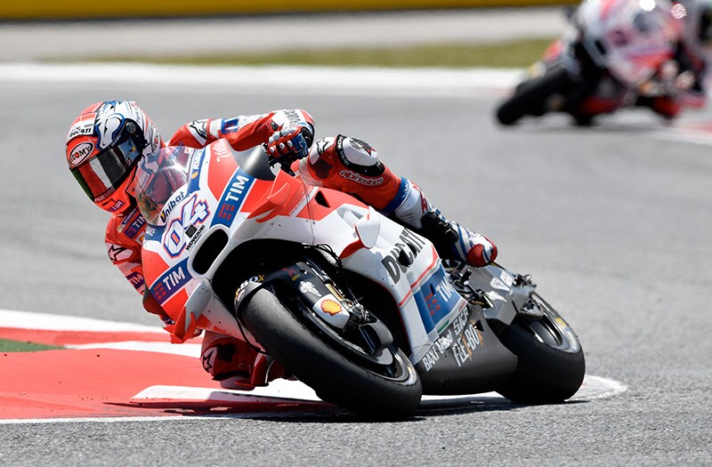 MotoGP Catalogna, Dovizioso: "Calo importante della gomma"