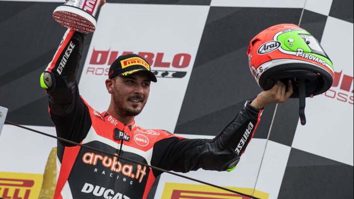 Giugliano: “Podio ok, lo dedico a Pirovano”
