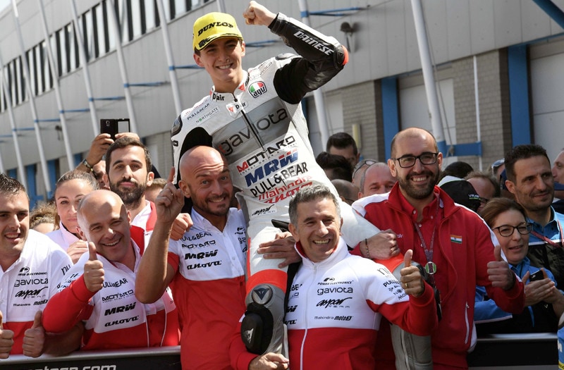 Moto3 Assen, Bagnaia: "Ho dato il 110% per vincere"