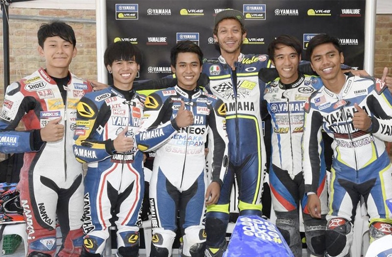 Rossi "rettore" al VR46 Camp per cinque piloti asiatici