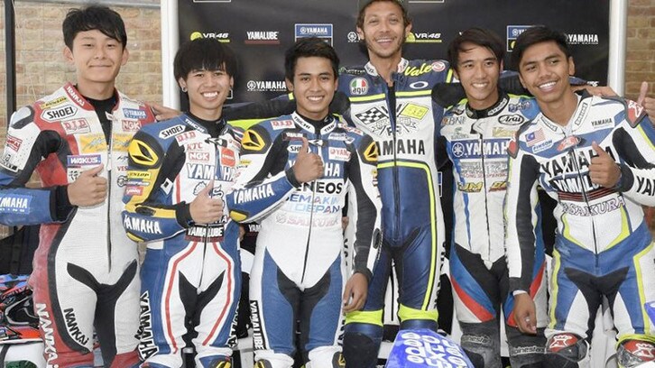 Rossi "rettore" al VR46 Camp per cinque piloti asiatici