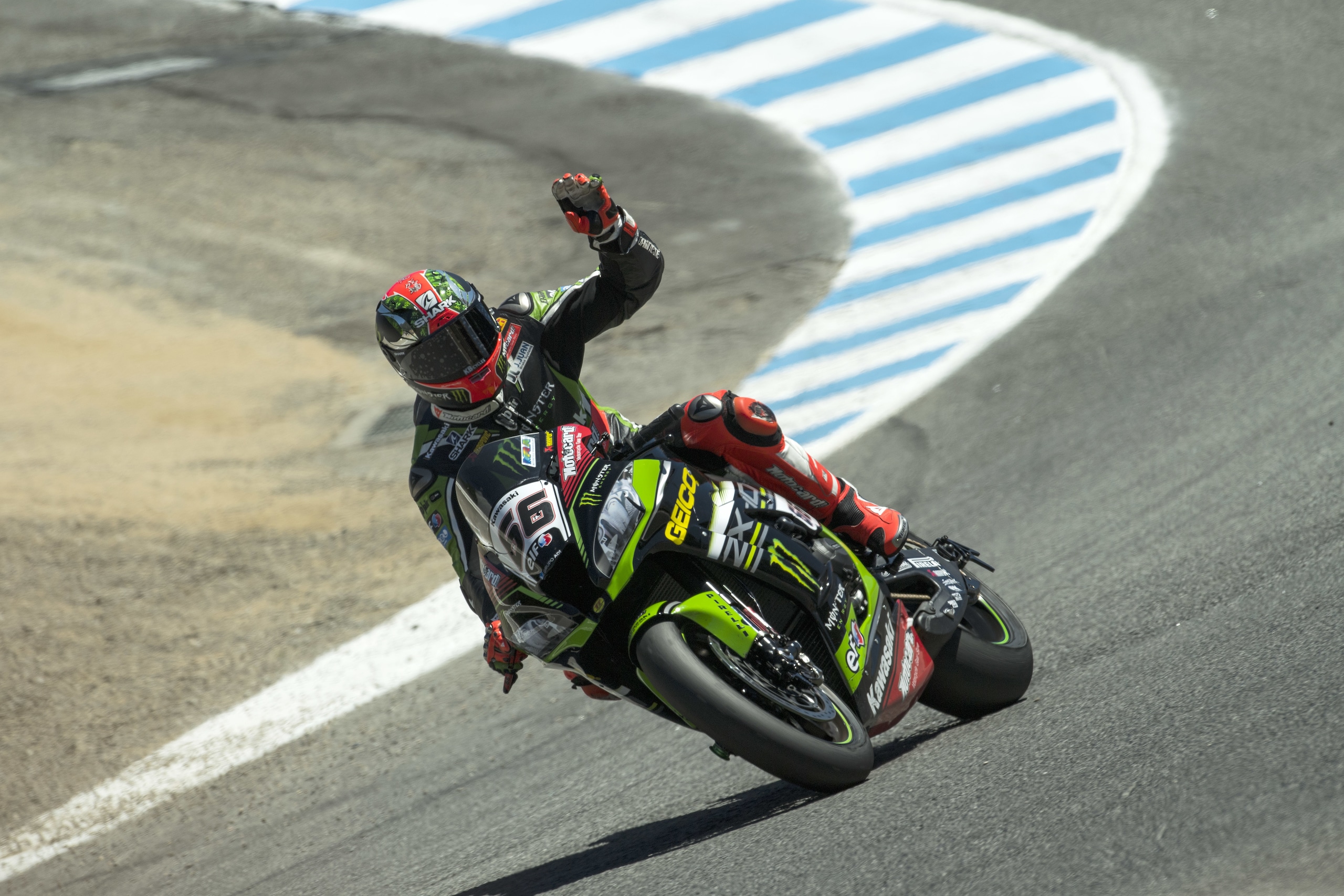 SBK a Laguna Seca, Superpole: Sykes sorprende Rea