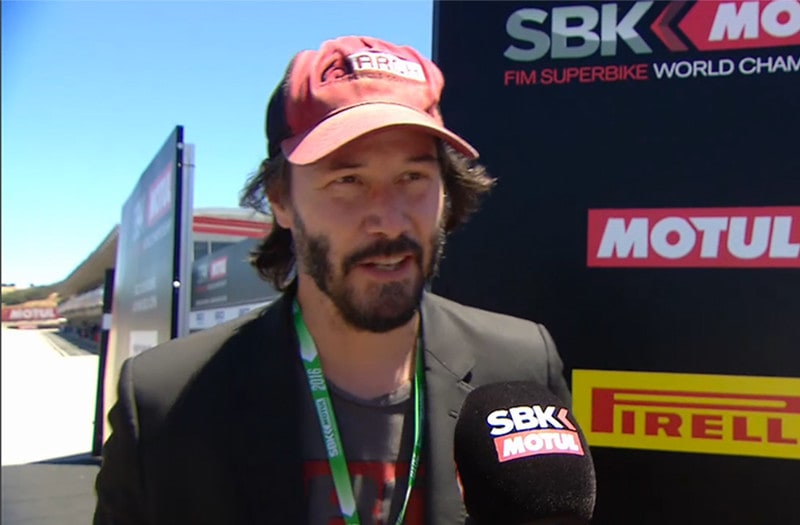 SBK: Keanu Reeves a Laguna Seca