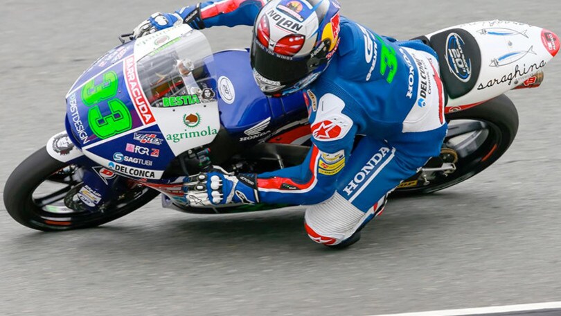 Moto3, Germania, Bastianini leader delle libere