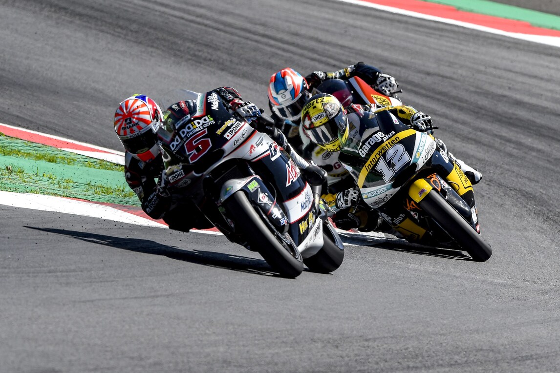 Moto2 Brno, libere2: Zarco e Luthi beffano Baldassarri