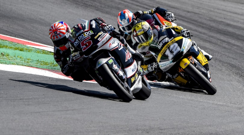 Moto2 Brno, libere2: Zarco e Luthi beffano Baldassarri
