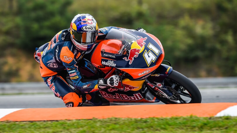 Moto3 Brno, FP3: "zampata" finale di Binder
