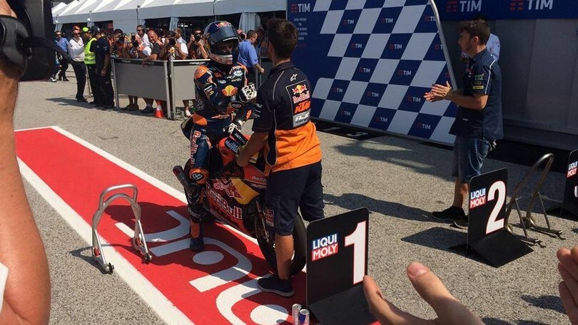 Moto3, zampata di Binder, pole a Misano davanti a Bastianini e Bulega