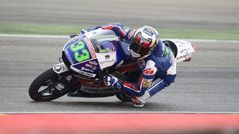 Moto3 Aragon, Bastianini cala il tris in qualifica