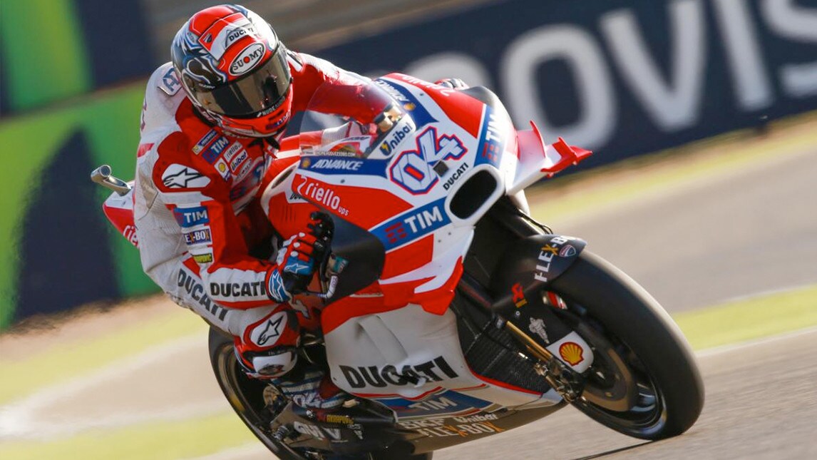 MotoGP Aragon, Dovizioso: "Forti vibrazioni"