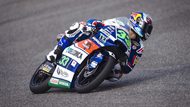 Moto3 Motegi, libere2: squillo di Bastianini, Binder scivola ancora