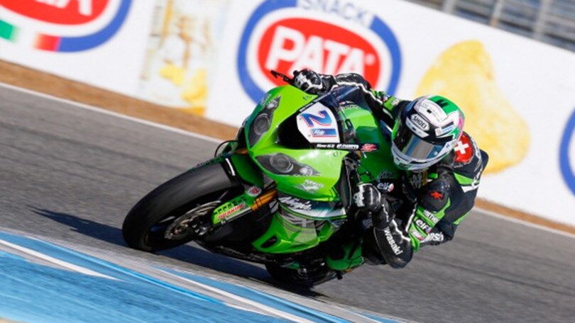 Supersport Jerez, Krummenacher leader in FP2