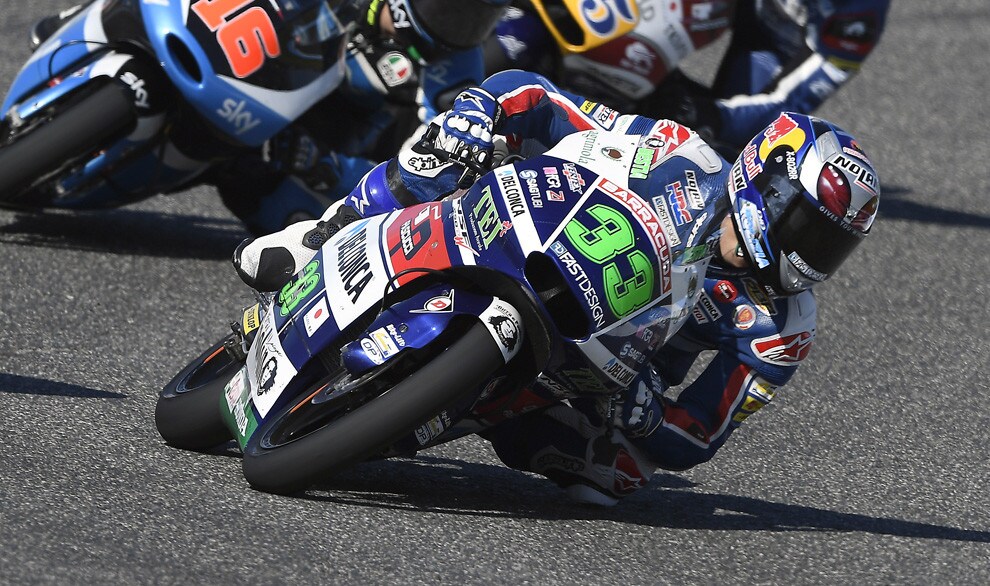 Moto3 Motegi, gara: Bastianini batte Binder, Bulega sul podio
