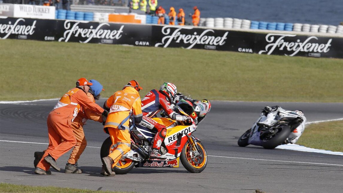 MotoGP Phillip Island, Hayden: "Nel contatto con Miller ho avuto la peggio..."