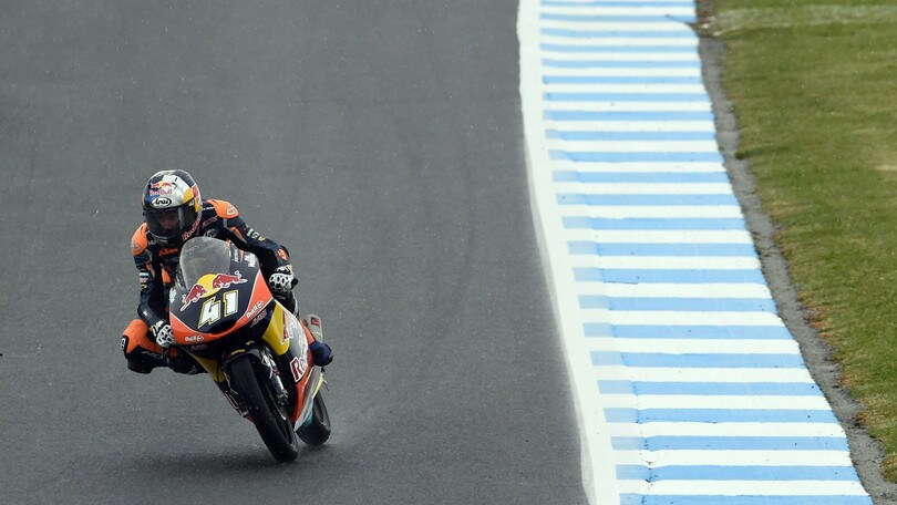 Moto3 Sepang QP: aliscafo Binder, squalo Bagnaia