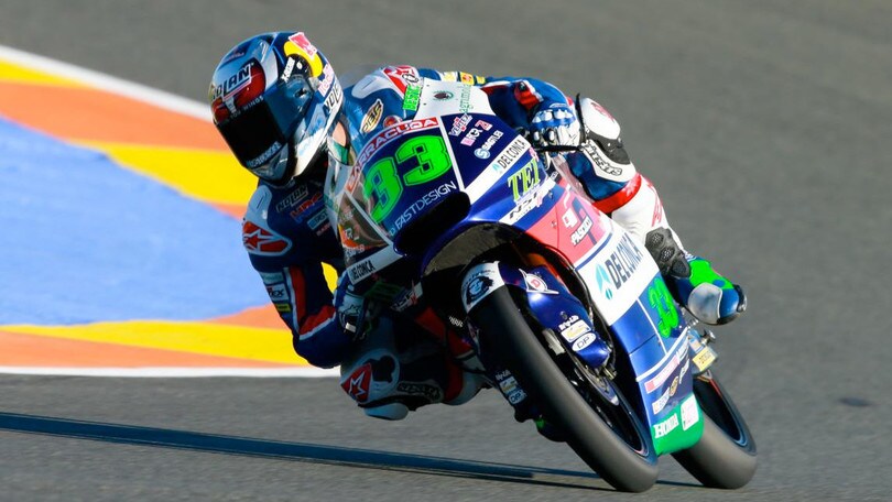 Moto3 Valencia, Bastianini domina il venerdì