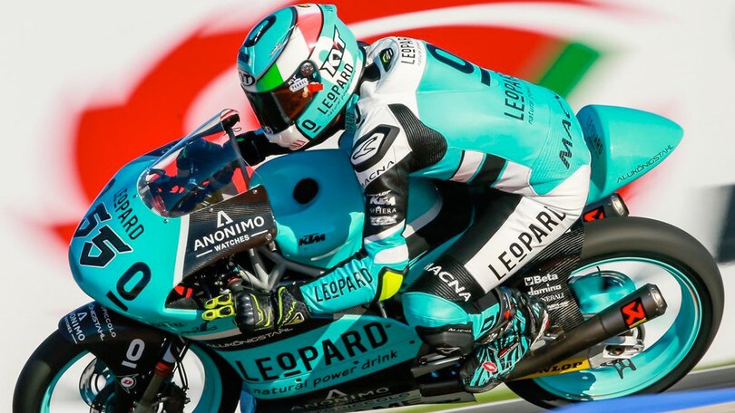 Moto3 Valencia, Locatelli è leader in FP3