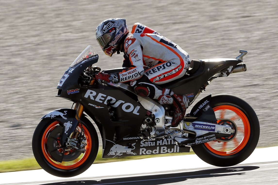 MotoGP, test Valencia day2: dopo 2 ore comanda Marquez, Iannone e Rins ko