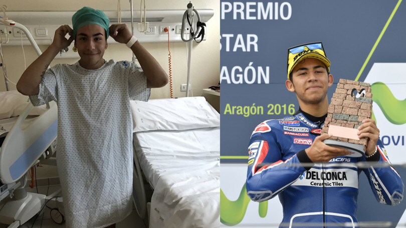 Bastianini operazione ok, tolta la placca dal polso destro