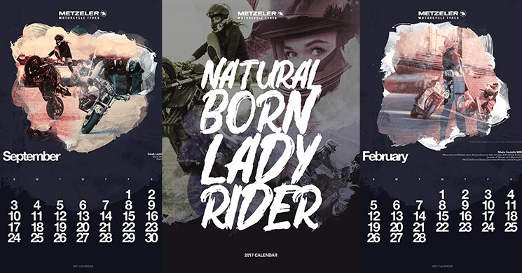 Metzeler, svelato il nuovo calendario 2017 dedicato alla motocicliste