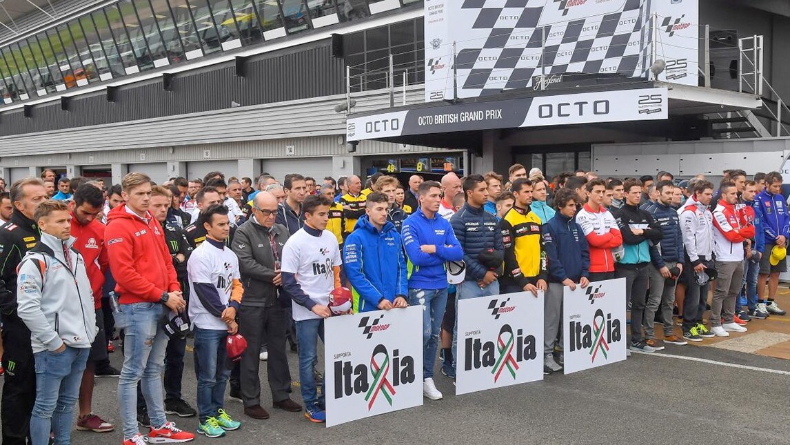 MotoGP: donati 12.000 euro ai terremotati italiani