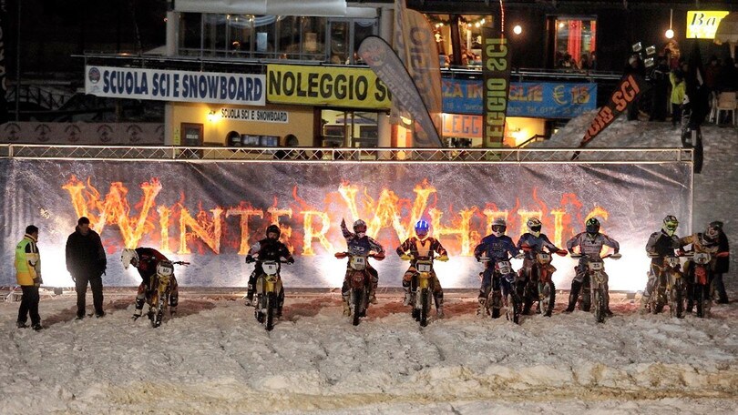 Nicola Dutto organizza una gara sulla neve per quad e moto