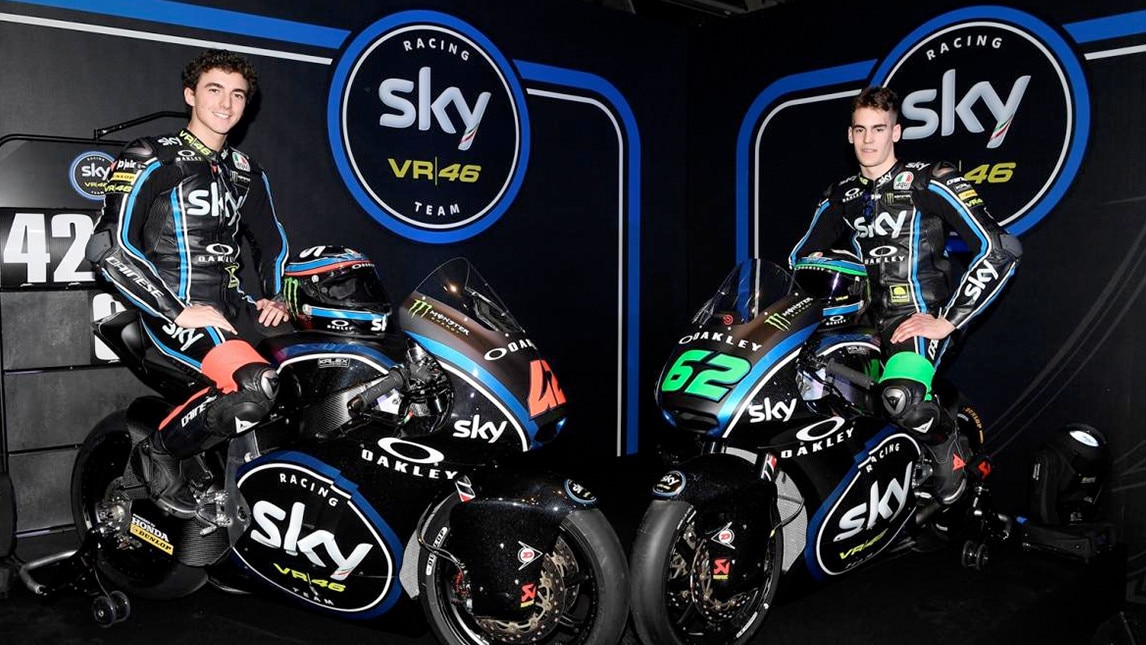 Moto2: Bagnaia e Manzi pronti al salto con lo Sky Racing Team VR46