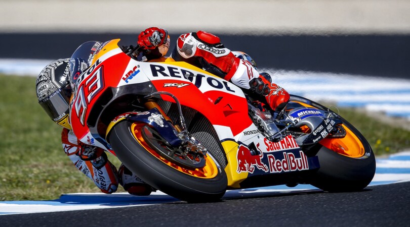 Marquez "re" della prima giornata di test a Phillip Island - FOTO