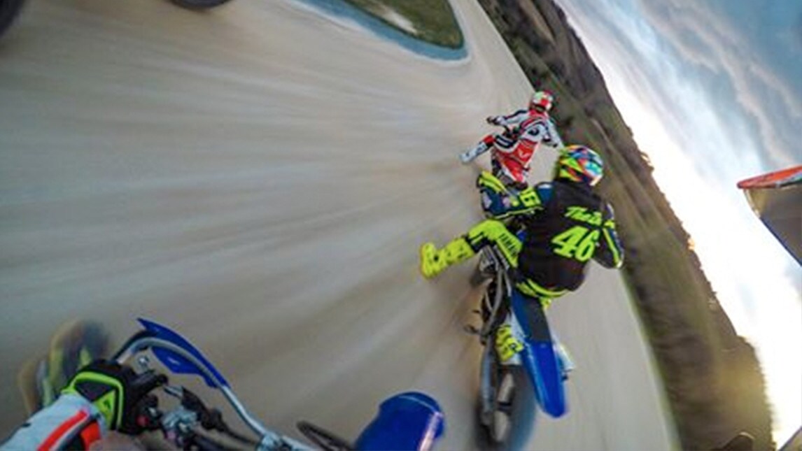 Rossi e la sfida con Migno e Pasini al Ranch