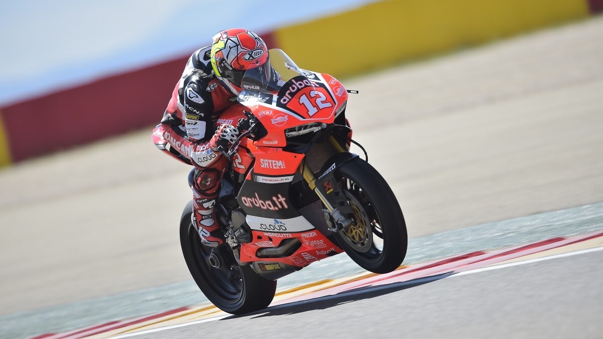 Superstock Aragon, Rinaldi centra la pole