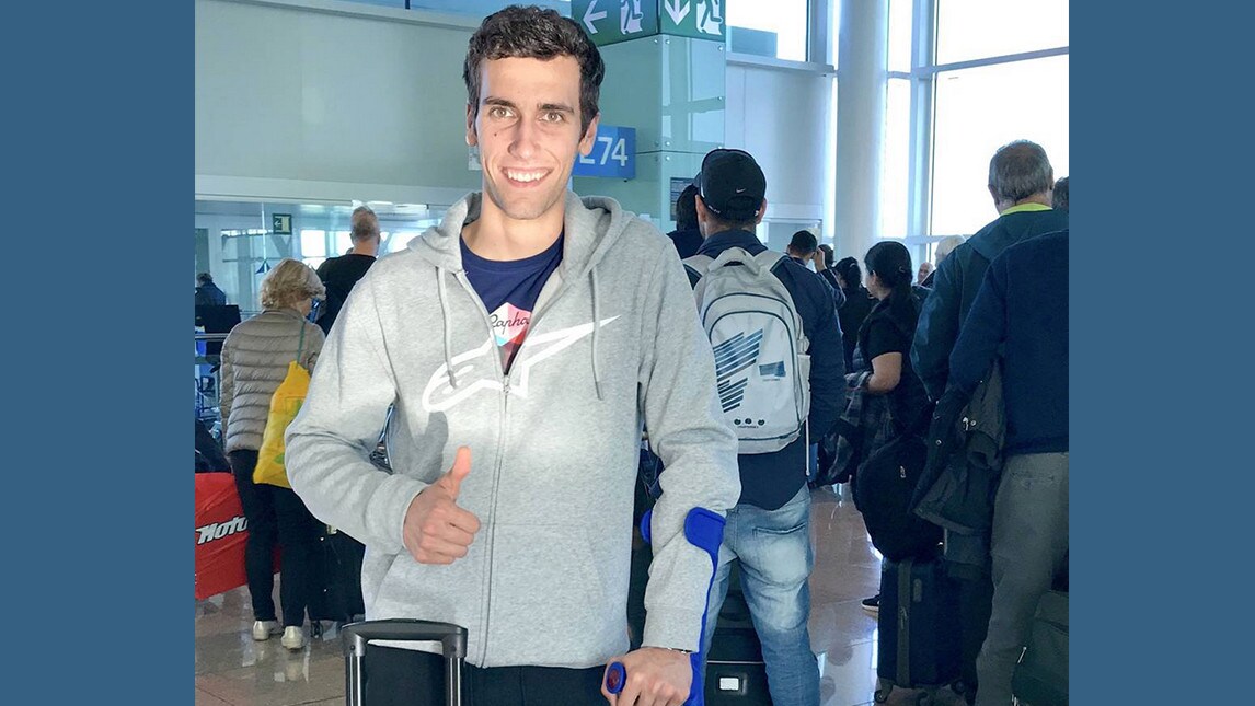 MotoGP, Rins correrà in Argentina nonostante l'infortunio